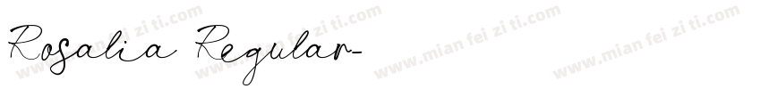 Rosalia Regular字体转换